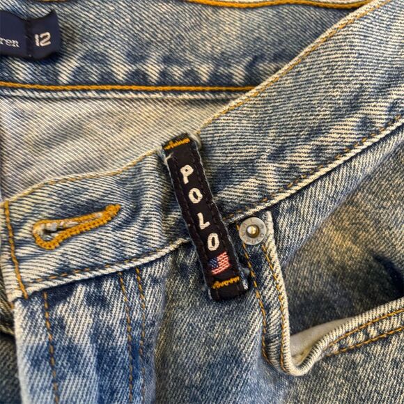Polo Ralph Lauren Girls' Vintage Relaxed Jeans Size 12 Blue Denim - Picture 6 of 12